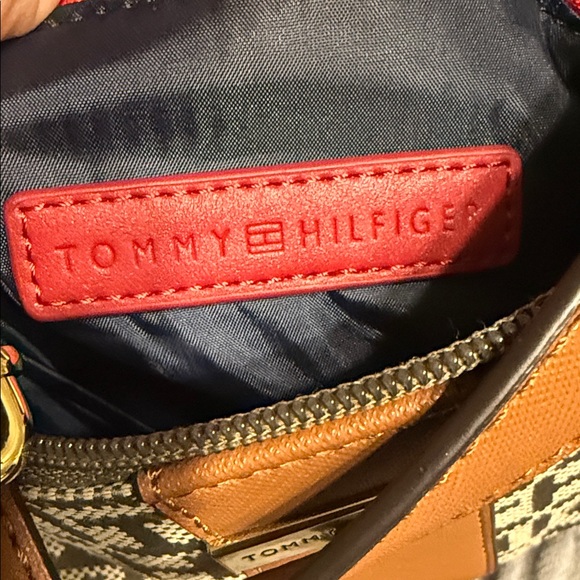 Tommy Hilfiger Brown and Tan Patterned Crossbody Bag - Picture 3 of 3